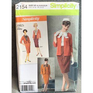 Simplicity 1960's Misses Shirt Skirt Coat Jacket Sewing Pattern sz 16-24 4159 -